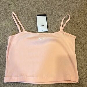 Pink Nike ribbed tank top